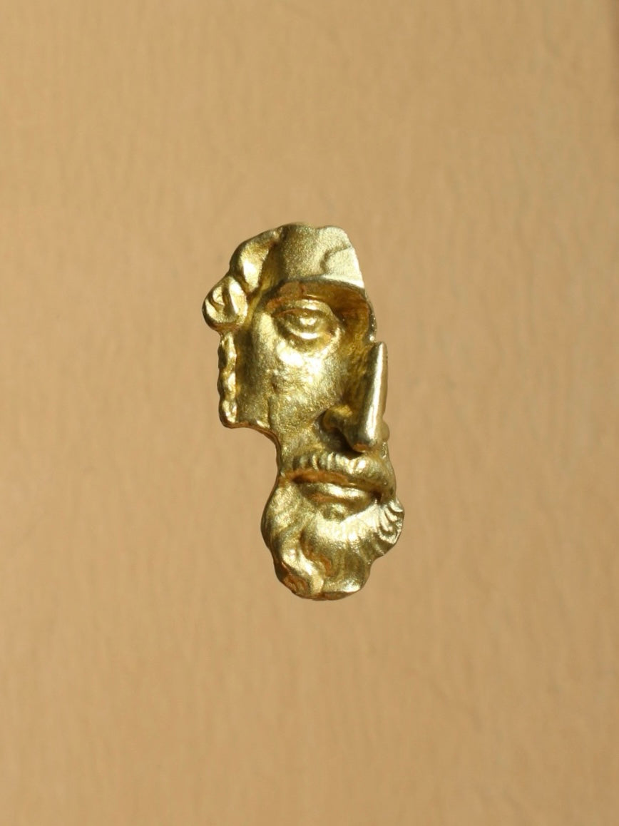 Mark Aurelius Brass Brooch