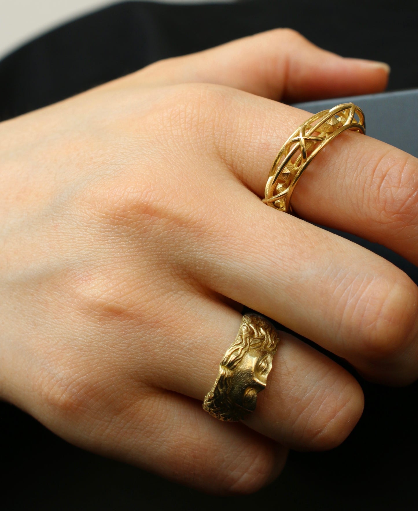 Venus Brass Statue Ring