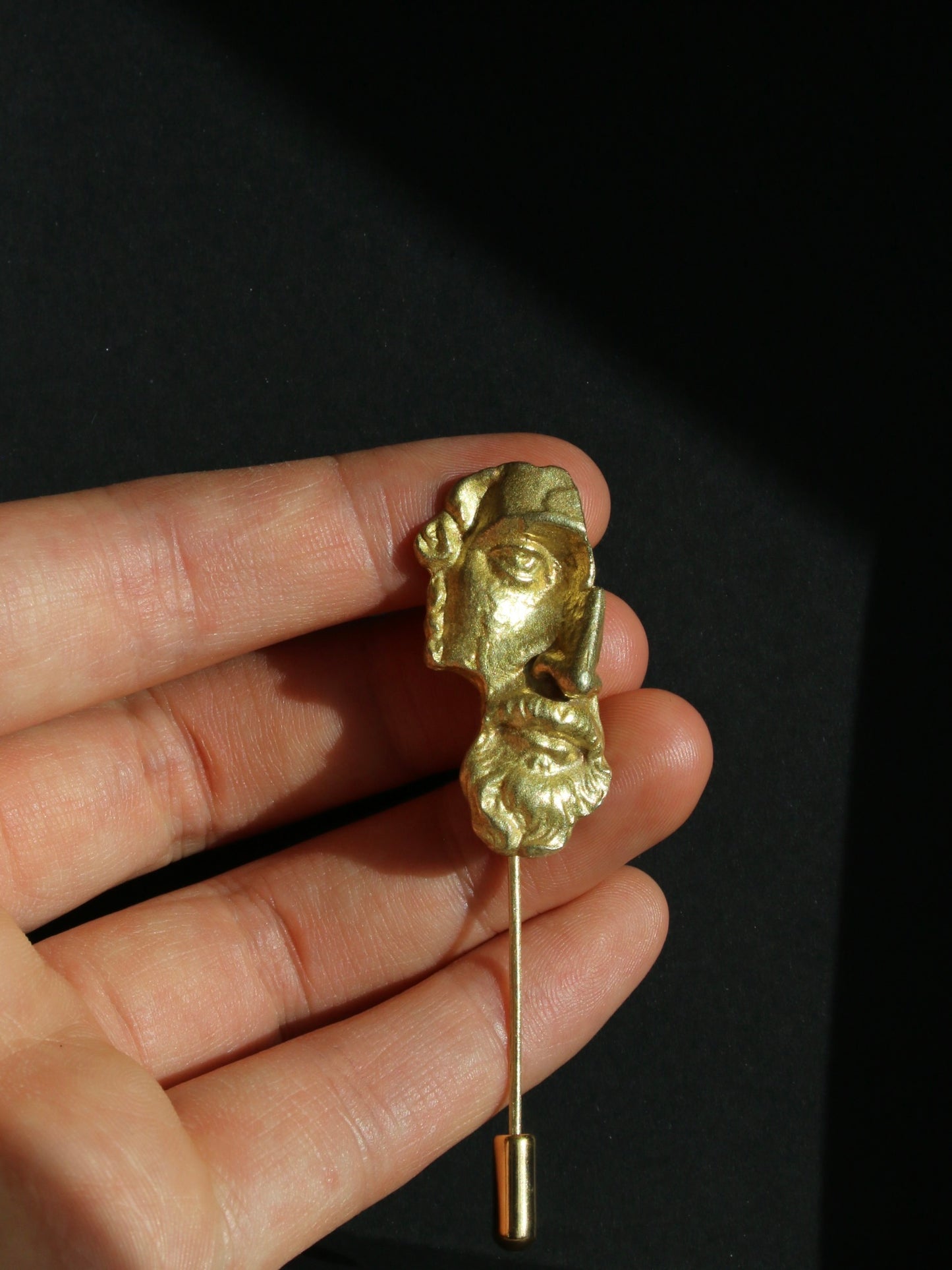 Mark Aurelius Brass Brooch