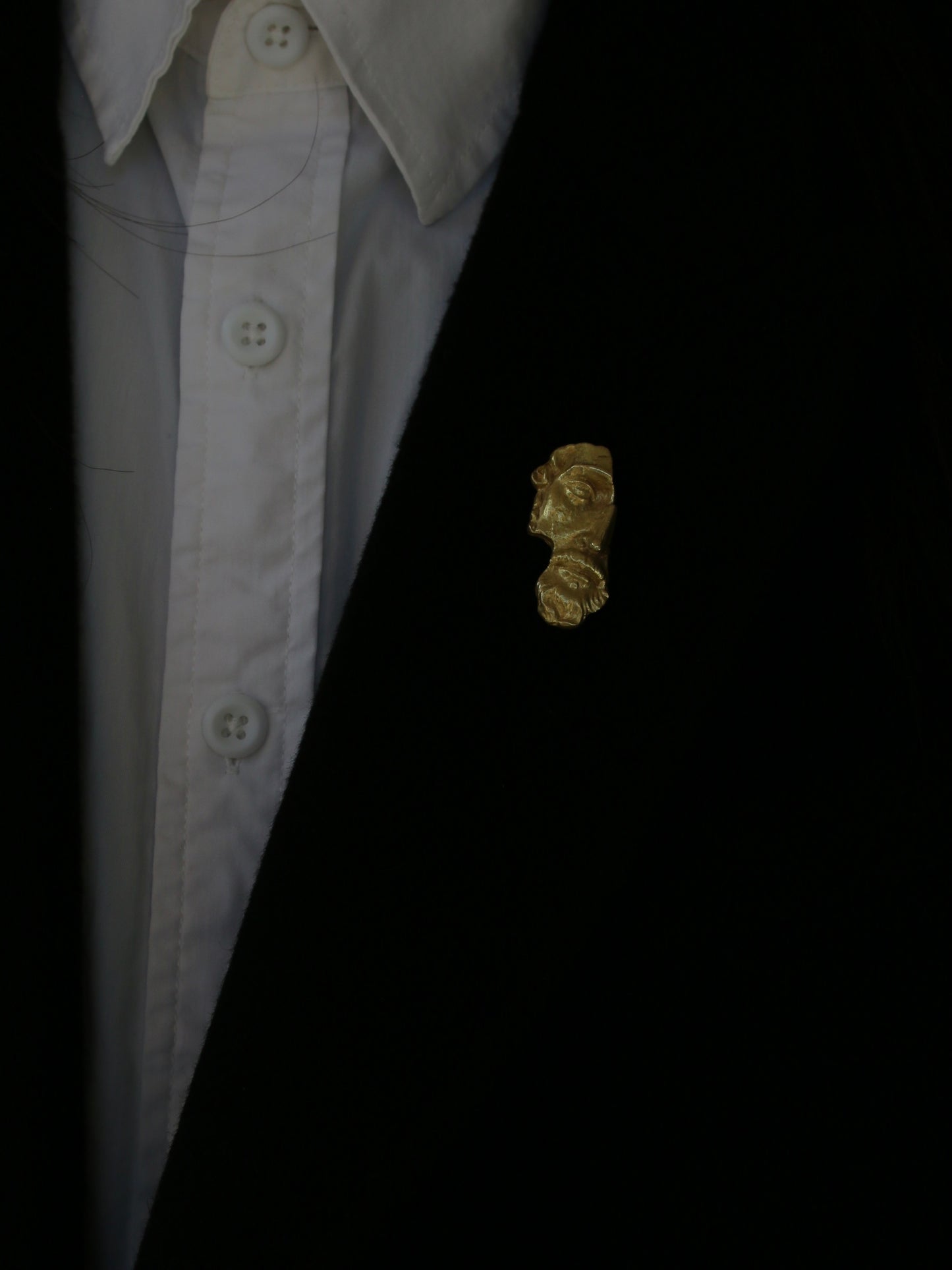 Mark Aurelius Brass Brooch