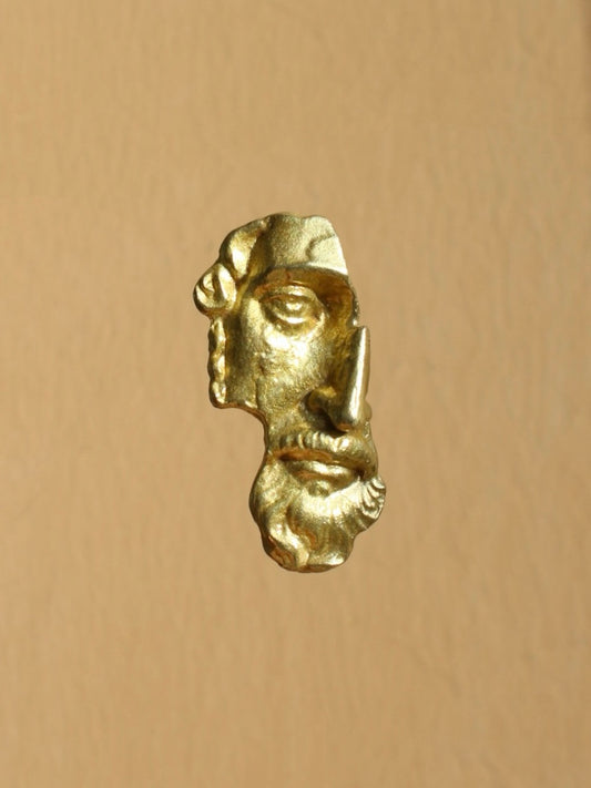 Mark Aurelius Brass Brooch