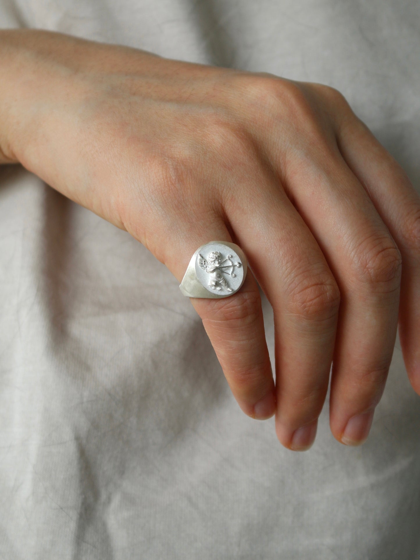 Cupid Statue Ring